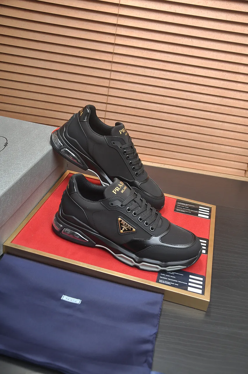Men's shoes 💰680💶 [PRADA] Top-quality original items, new seasonal styles, high-quality original items, top-quality imported calfskin and original imported glue, imported cowhide lining with original cowhide feet, original outsole! Quality guaranteed! Code 38-45 (45 customized)